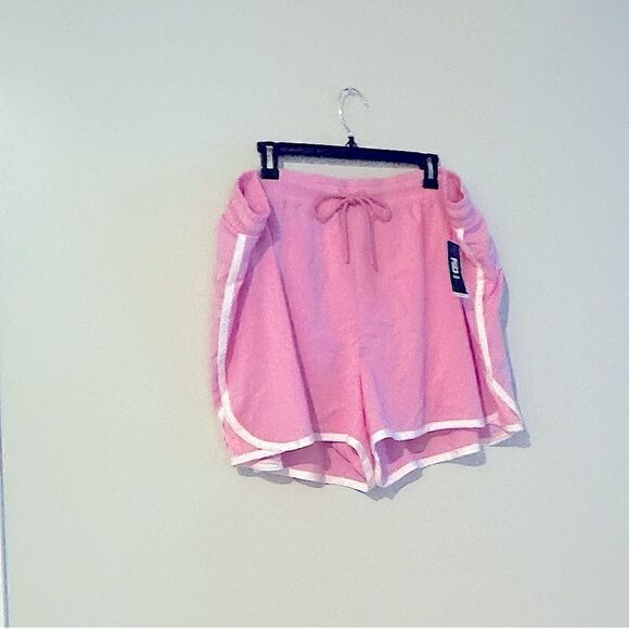 IDEOLOGY Womens Pink Lined Drawstring Waist Running Shorts Shorts Plus, short - Picture 10 of 10